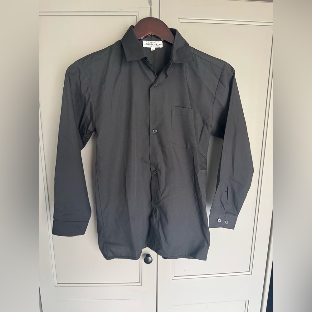 Kids Black Dress Shirt